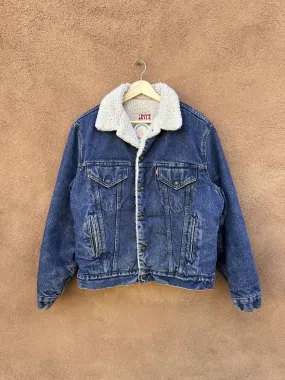 1970's Levi's Shearling Denim Trucker Jacket