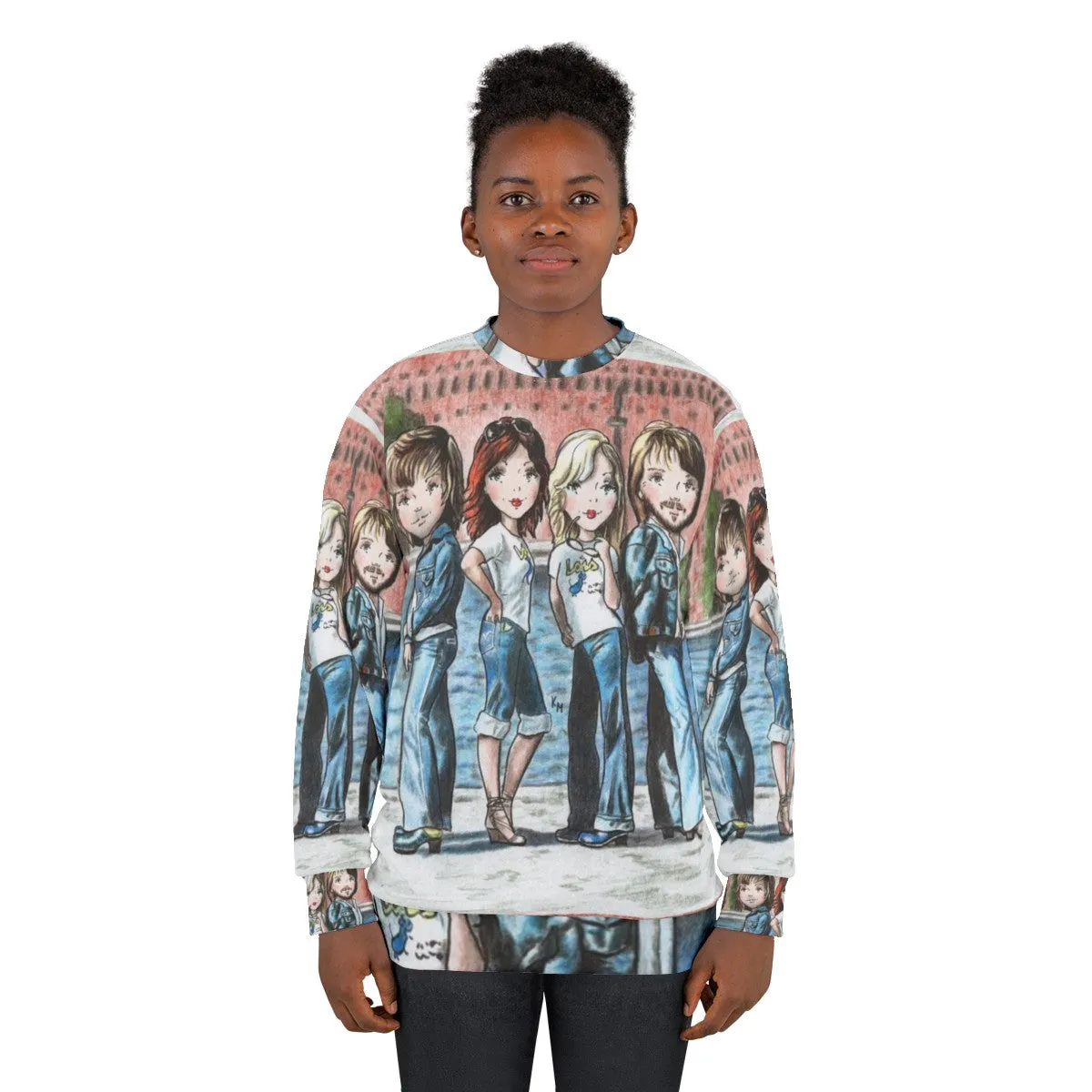 70s Inspired "Walking in the City" Unisex Sweatshirt