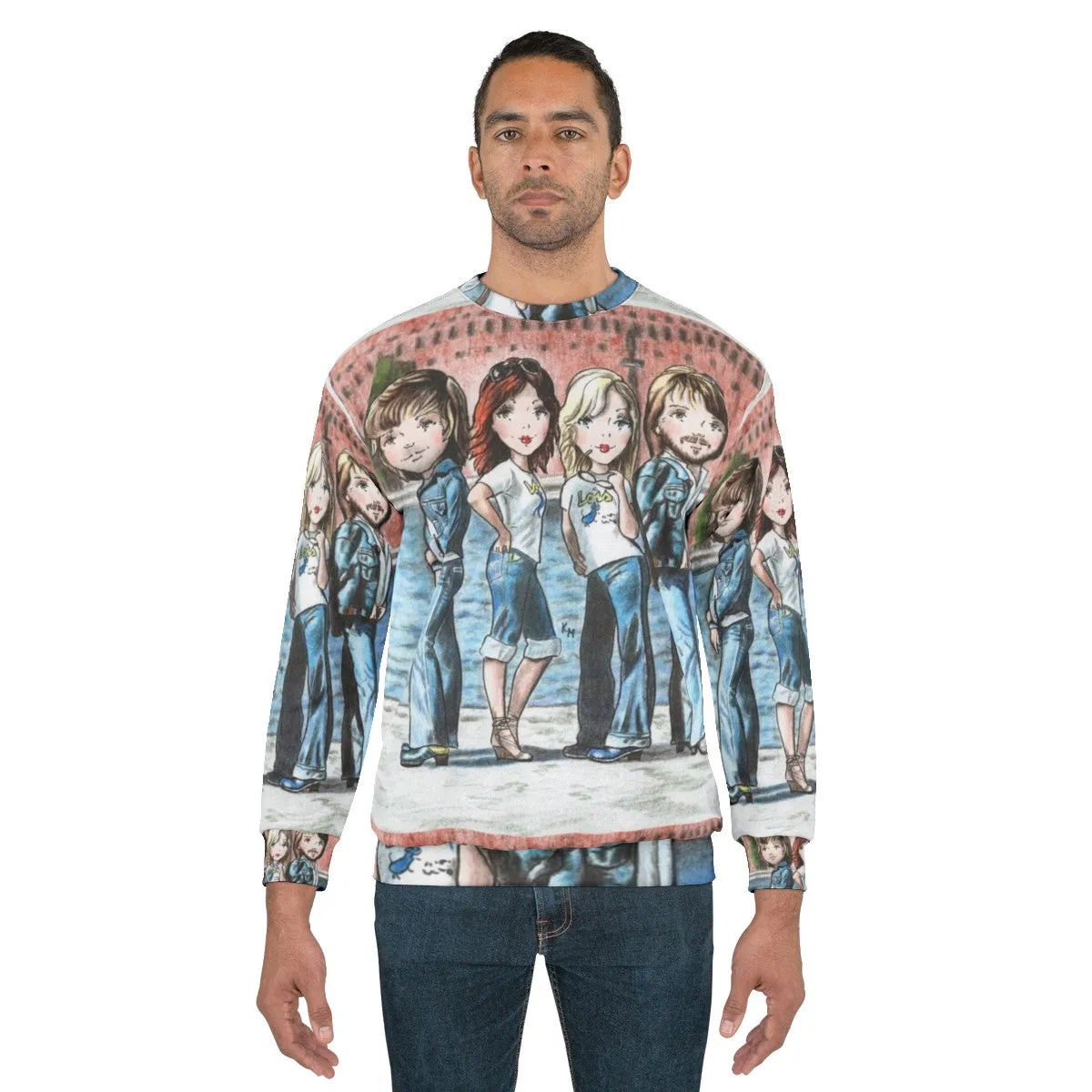 70s Inspired "Walking in the City" Unisex Sweatshirt