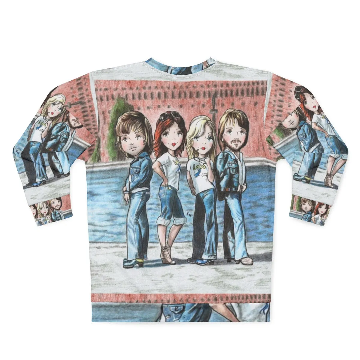 70s Inspired "Walking in the City" Unisex Sweatshirt