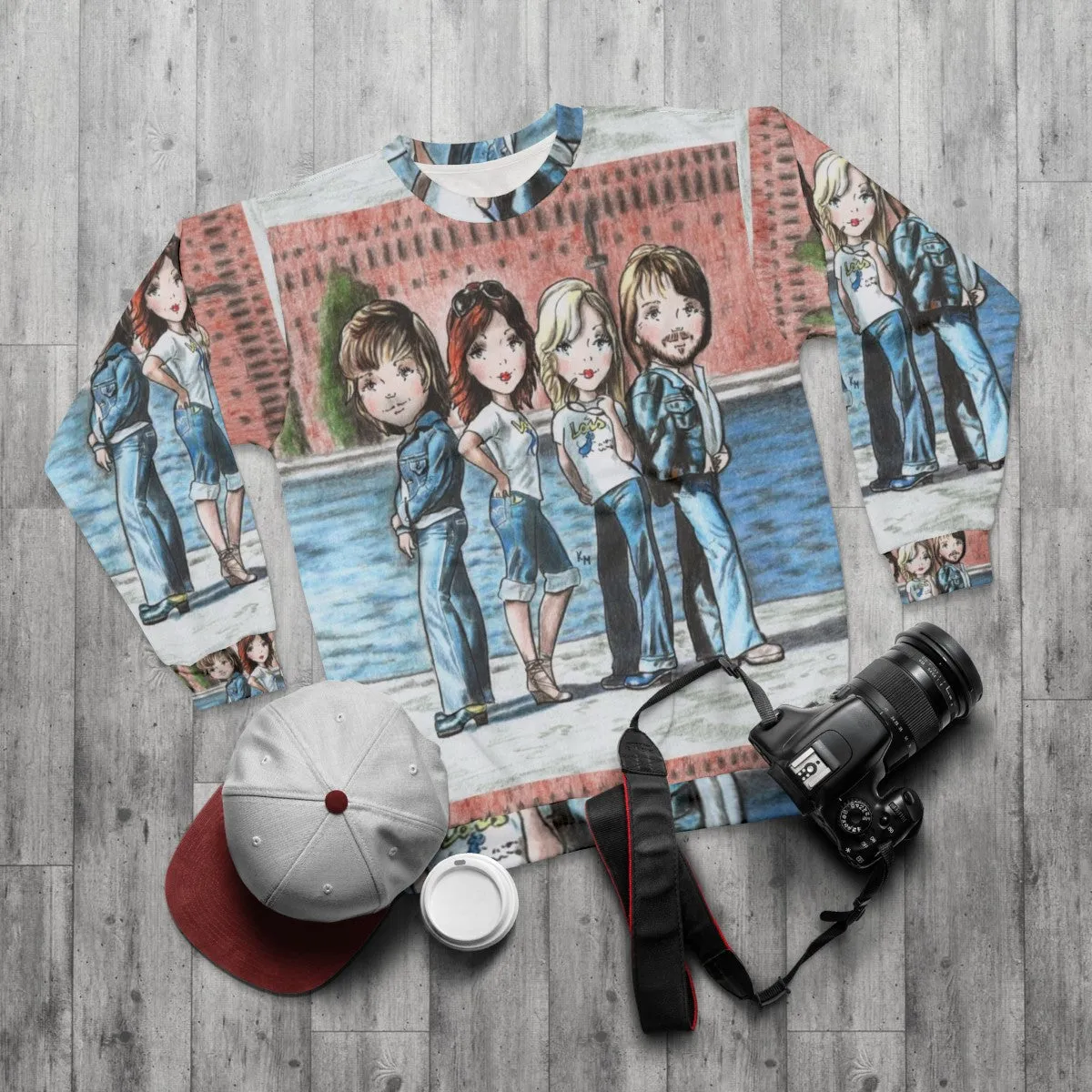 70s Inspired "Walking in the City" Unisex Sweatshirt