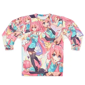 Adorable Neko Girl Kawaii Sweatshirt