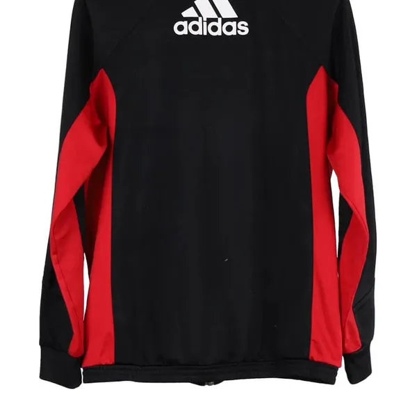 Age 15-16 Adidas Track Jacket - XL Black Polyester