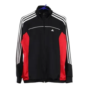 Age 15-16 Adidas Track Jacket - XL Black Polyester