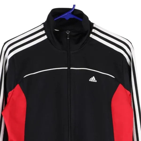 Age 15-16 Adidas Track Jacket - XL Black Polyester