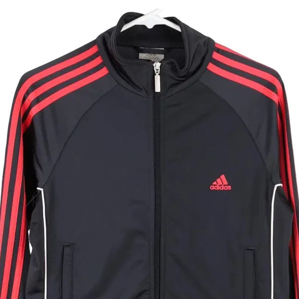 Age 16 Adidas Track Jacket - Large Grey Polyester