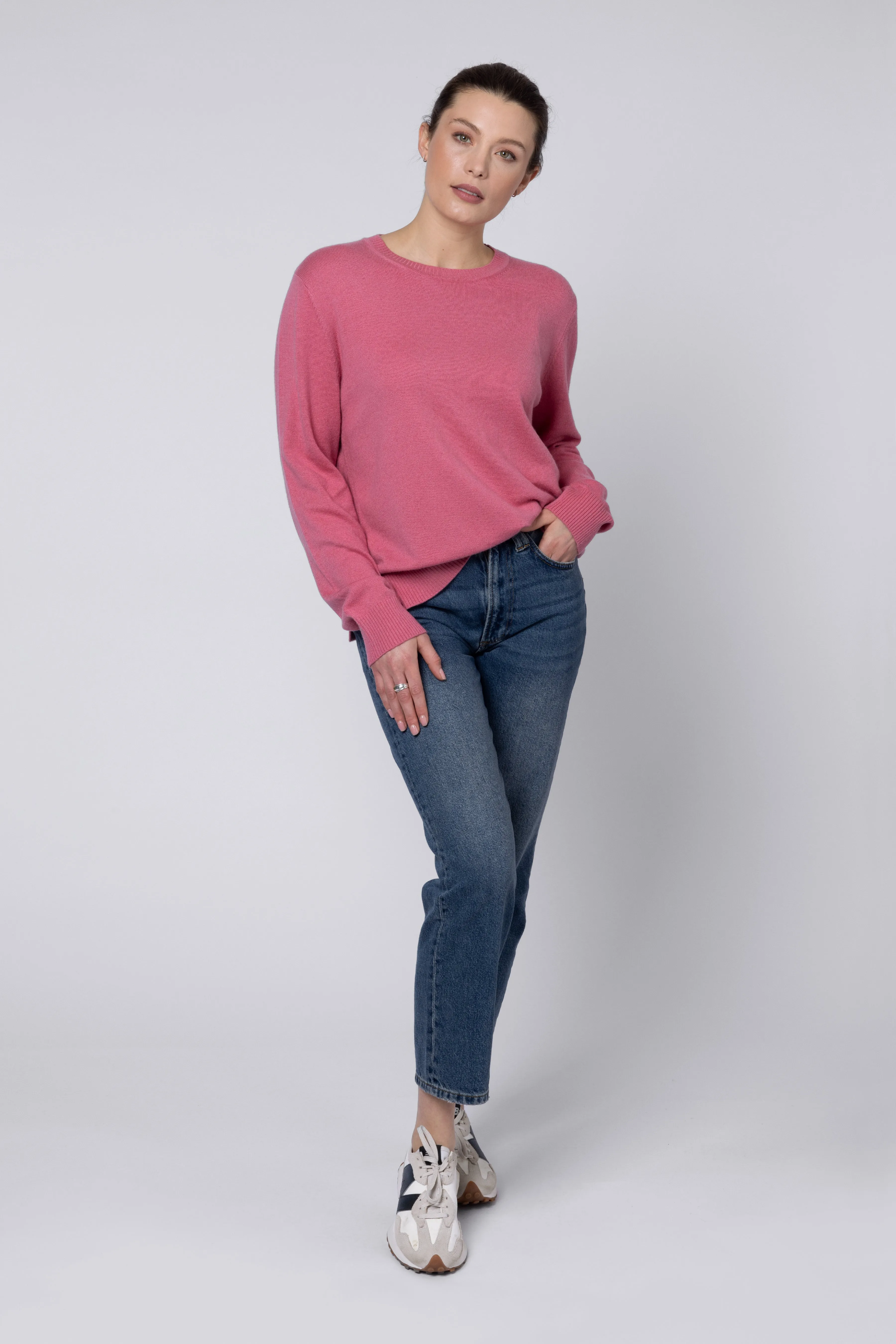 Alex Cashmere Blend Jumper (Pink)