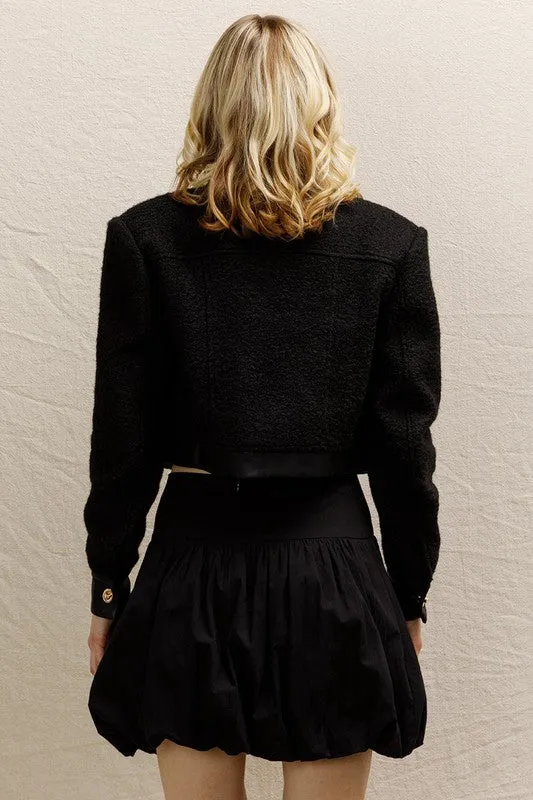Alluring Cropped Tweed Jacket
