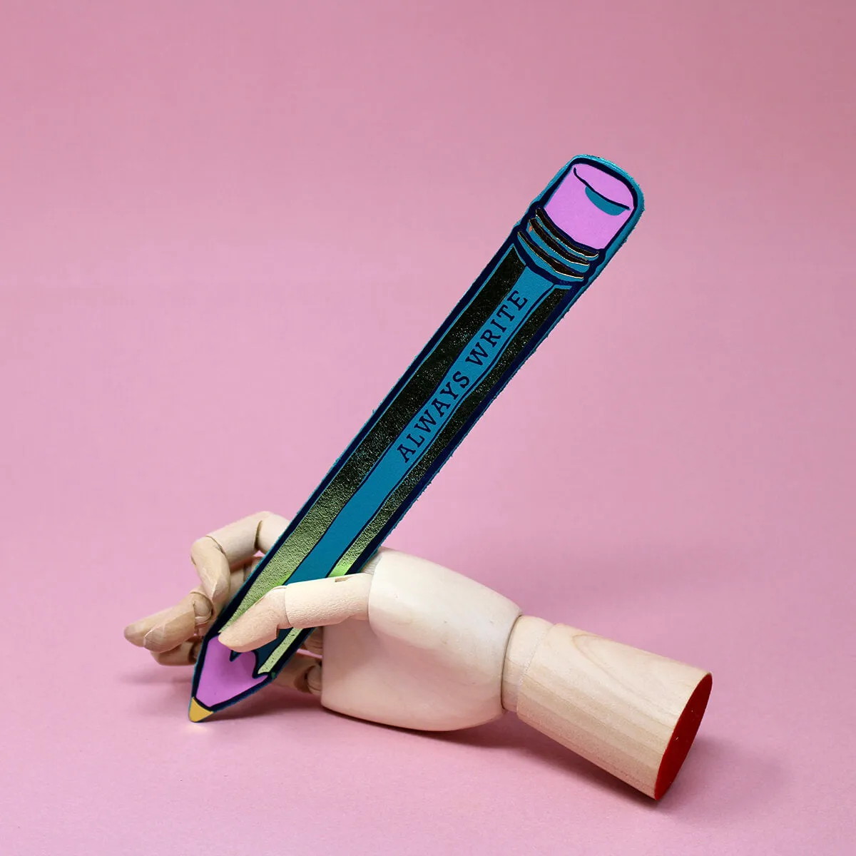 Always Write Pencil Bookmark in Cornflower by Ark Colour Designs