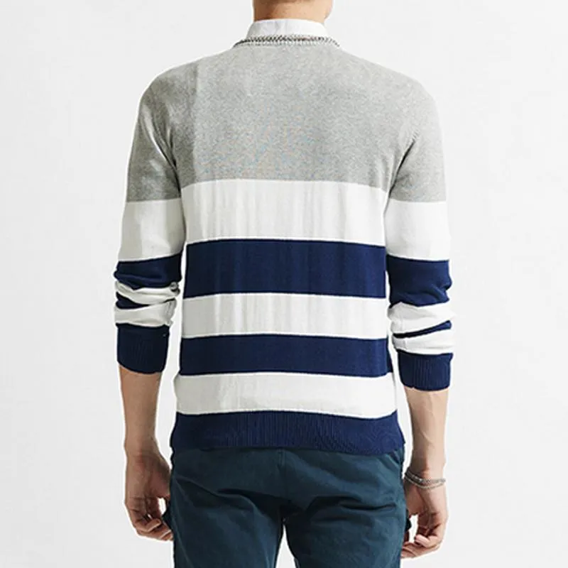 Angelo Ricci™ Casual Striped Fashion Pullover