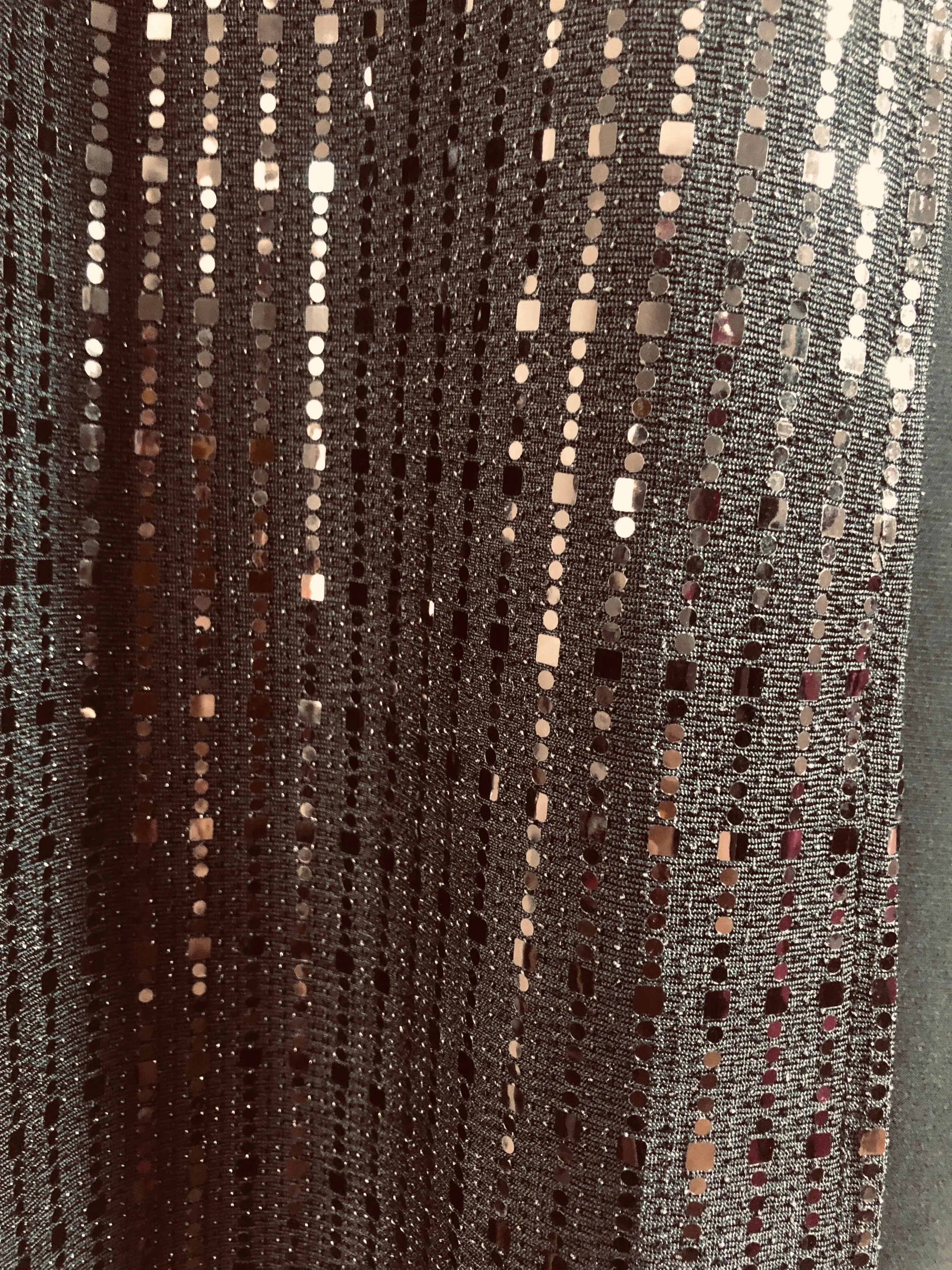 Anne Klein Knit Top Attached Sequin Cardigan