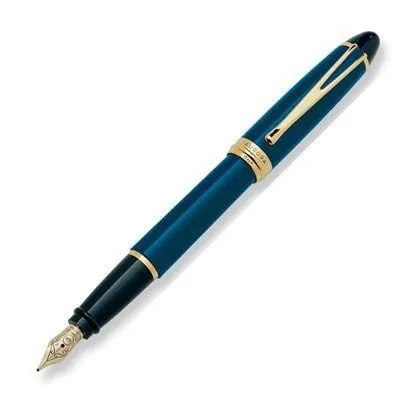 Aurora Ipsilon DeLuxe Blue/Gold Fountain Pen