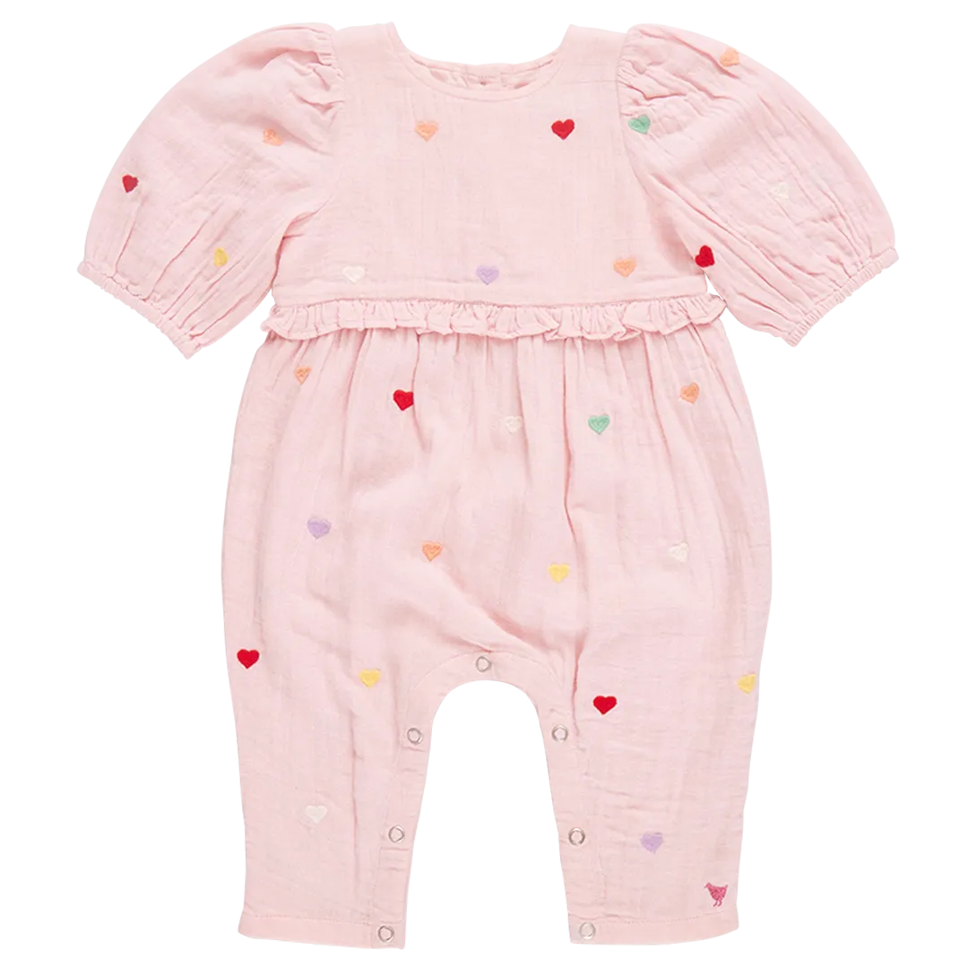 Baby Girls Brooke Jumper - Candy Heart Embroidery