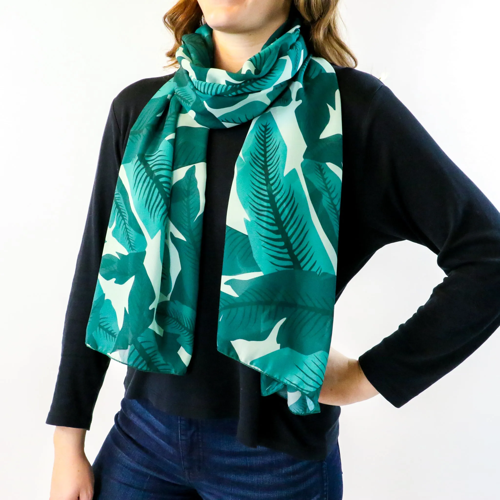 Banana Leaves Rectangle Scarf