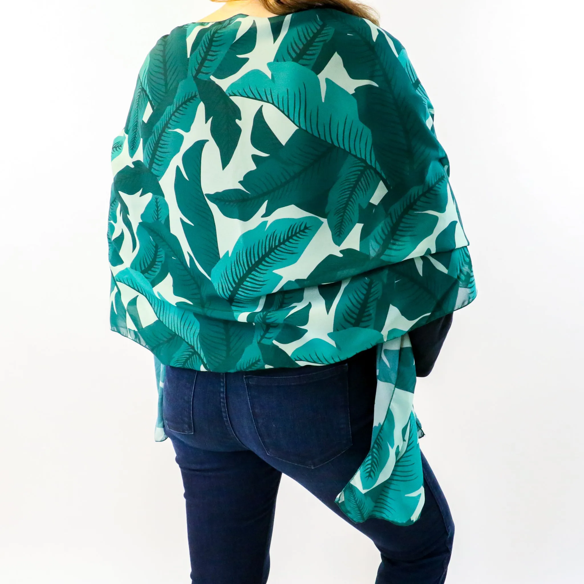 Banana Leaves Rectangle Scarf