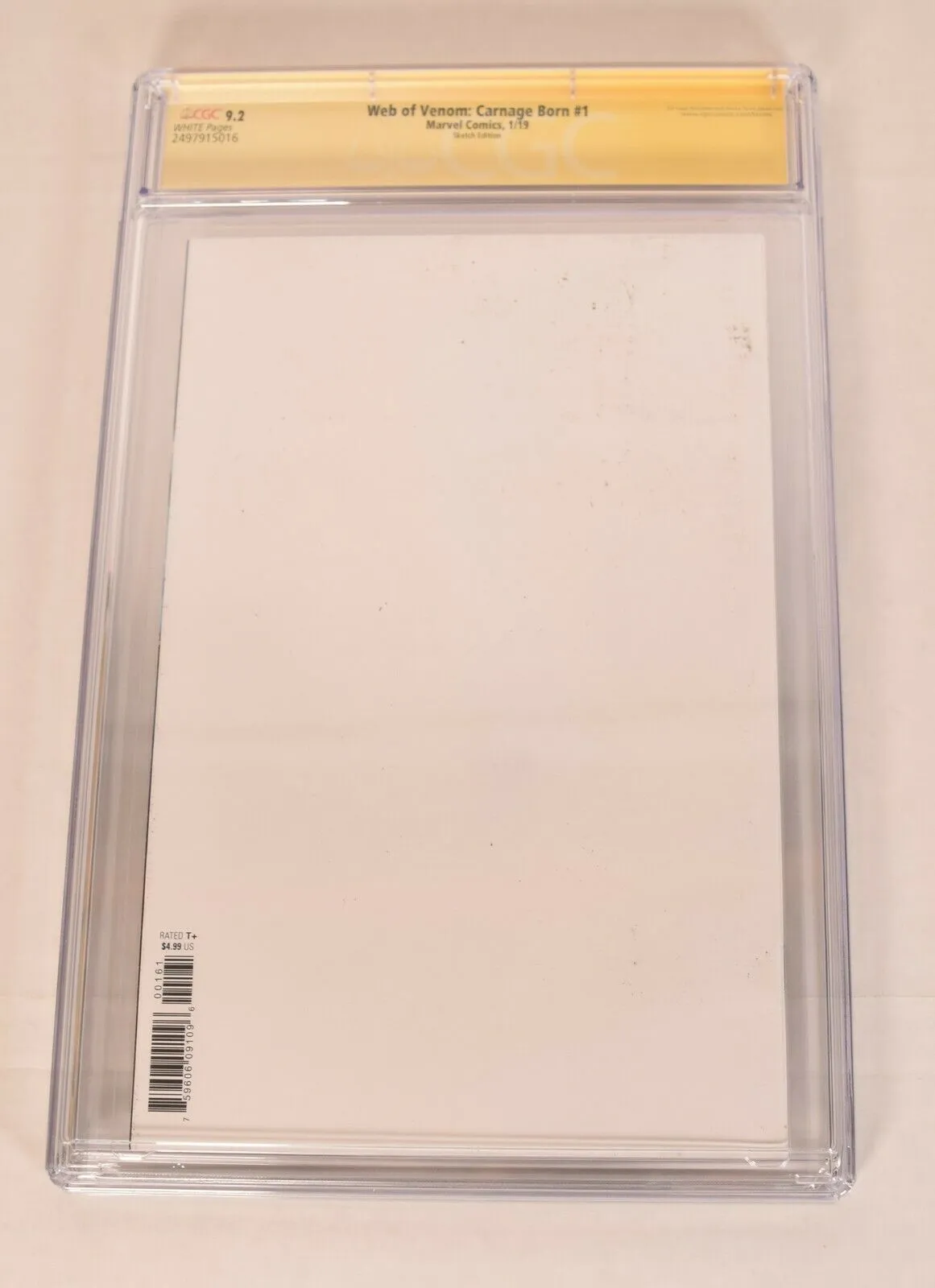 Black Widow Sketch Art Blank Signed SDCC Exclusive CGC SS 9.2 Marvel