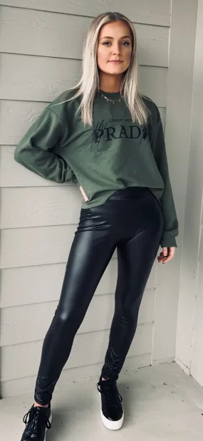 By PCH The Label - Those Are Rad Boxy Crop Crewneck Pullover