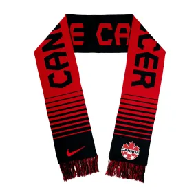 Canada National Soccer Team "WE CAN" Nike Red/Black Jacquard Local Scarf