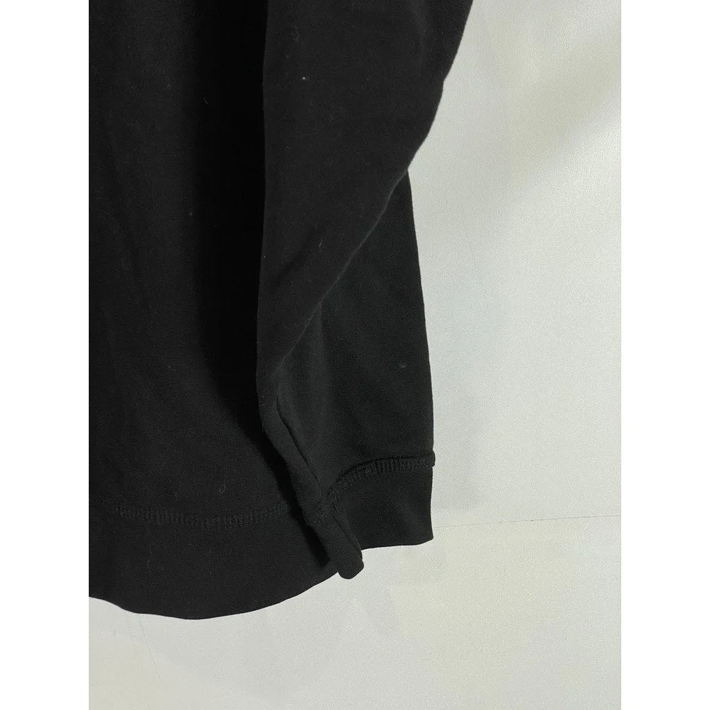CHAMPION Authentic Men's Black Logo Crewneck Pullover Basic Sweatshirt SZ XL