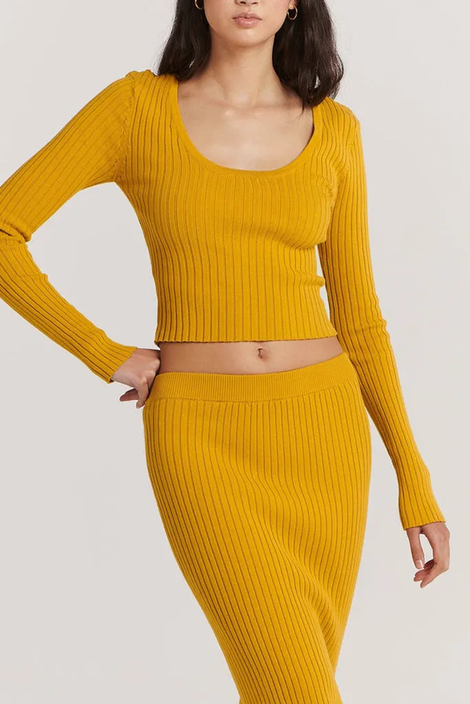 Charlie Holiday Violet Maxi Skirt Golden