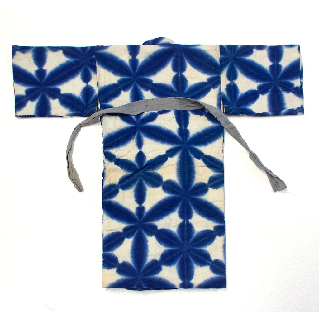 Child's Snowflake Shibori Kimono Coat