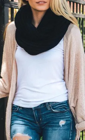 Chunky Braided Infinity Scarf