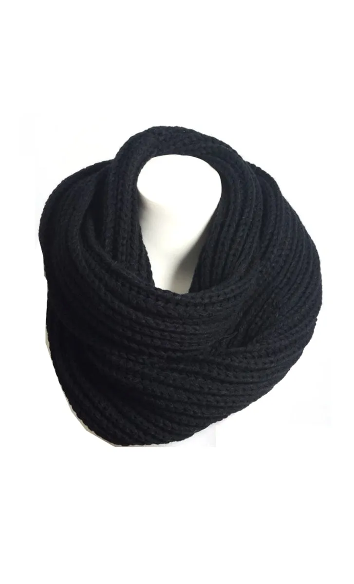 Chunky Braided Infinity Scarf