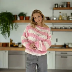 Clara | Fancy Knitted Striped Sweater