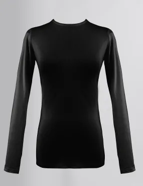 Cotton Undershirt Round Neck- Black