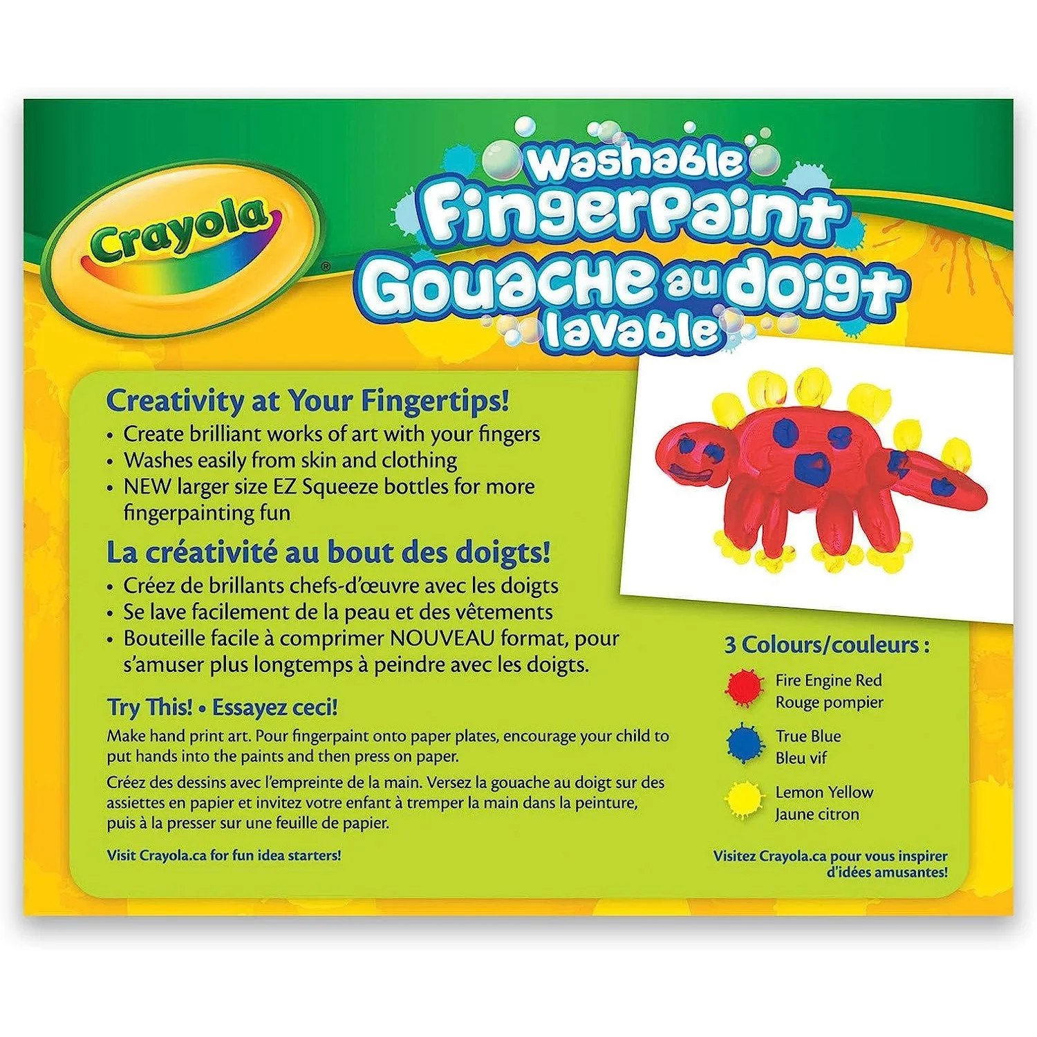 Crayola fingerpaint 3 pack