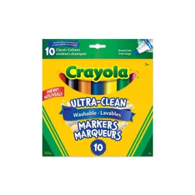 Crayola ultra-clean classic colours markers 10 pack