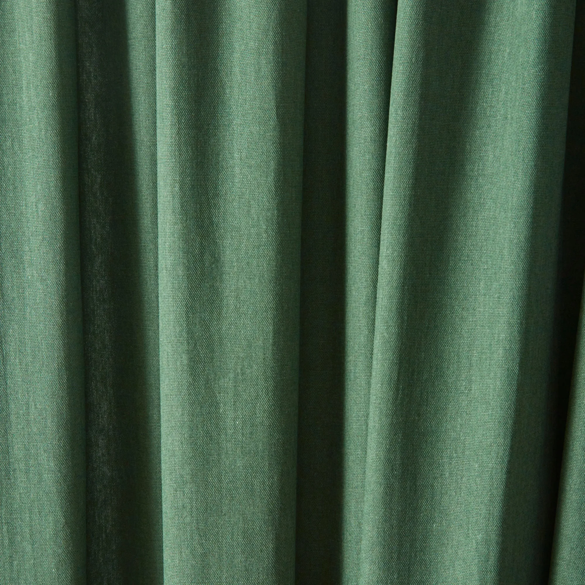 Dijon Pair of Pencil Pleat Curtains by Fusion in Bottle Green
