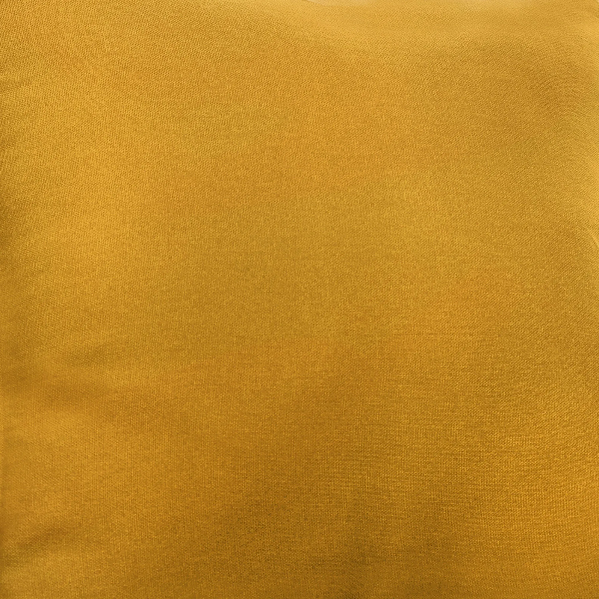 Dijon Pair of Pencil Pleat Curtains by Fusion in Ochre