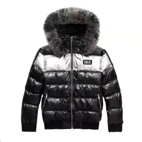 DNA Premium Puffer Jacket - Black/Silver