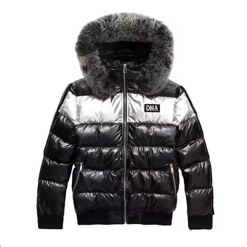 DNA Premium Puffer Jacket - Black/Silver