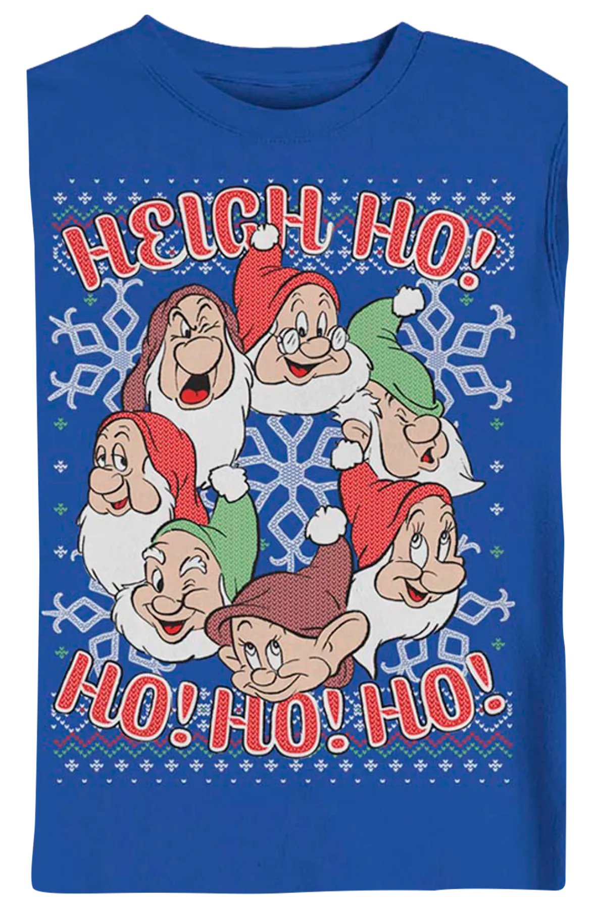 Faux Ugly Knit Seven Dwarfs Disney Christmas Sweatshirt