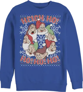 Faux Ugly Knit Seven Dwarfs Disney Christmas Sweatshirt