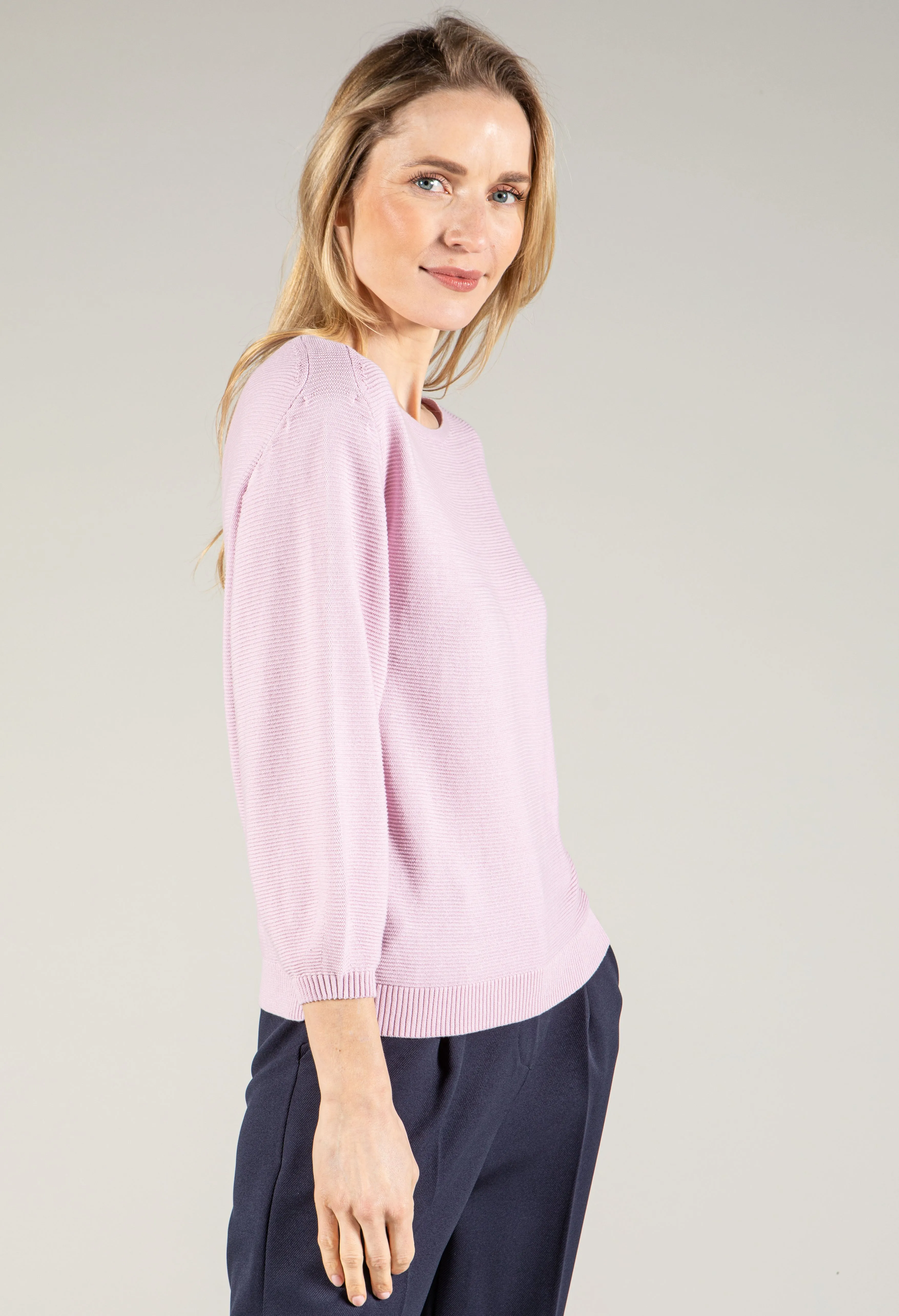 Fine Ribbed Knit Top