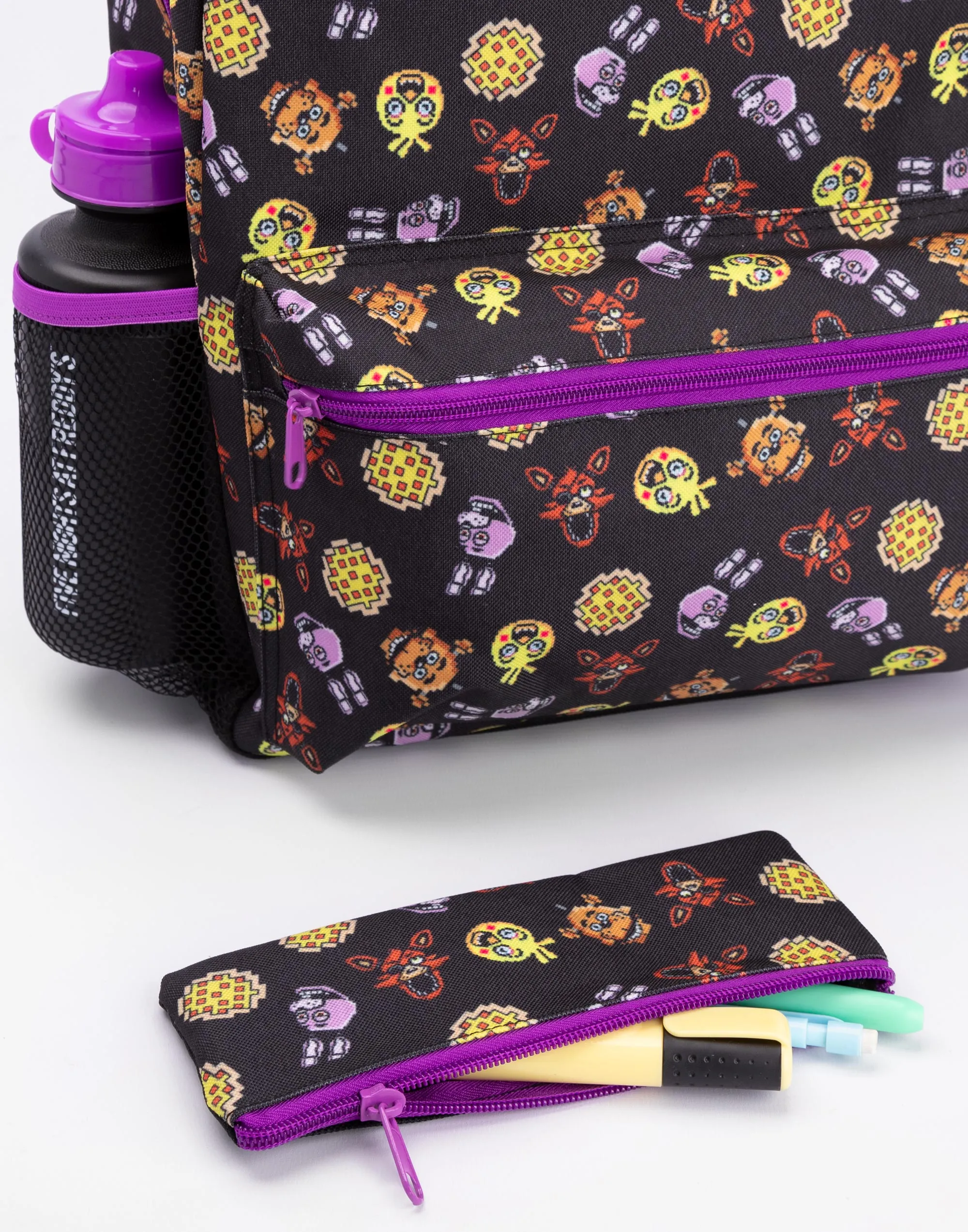 Five Nights At Freddy's 4 Piece Lunch Bag Backpack Set