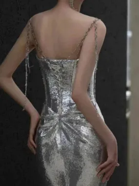 Formal Silver Dress