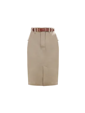 Gabardine Pencil Skirt