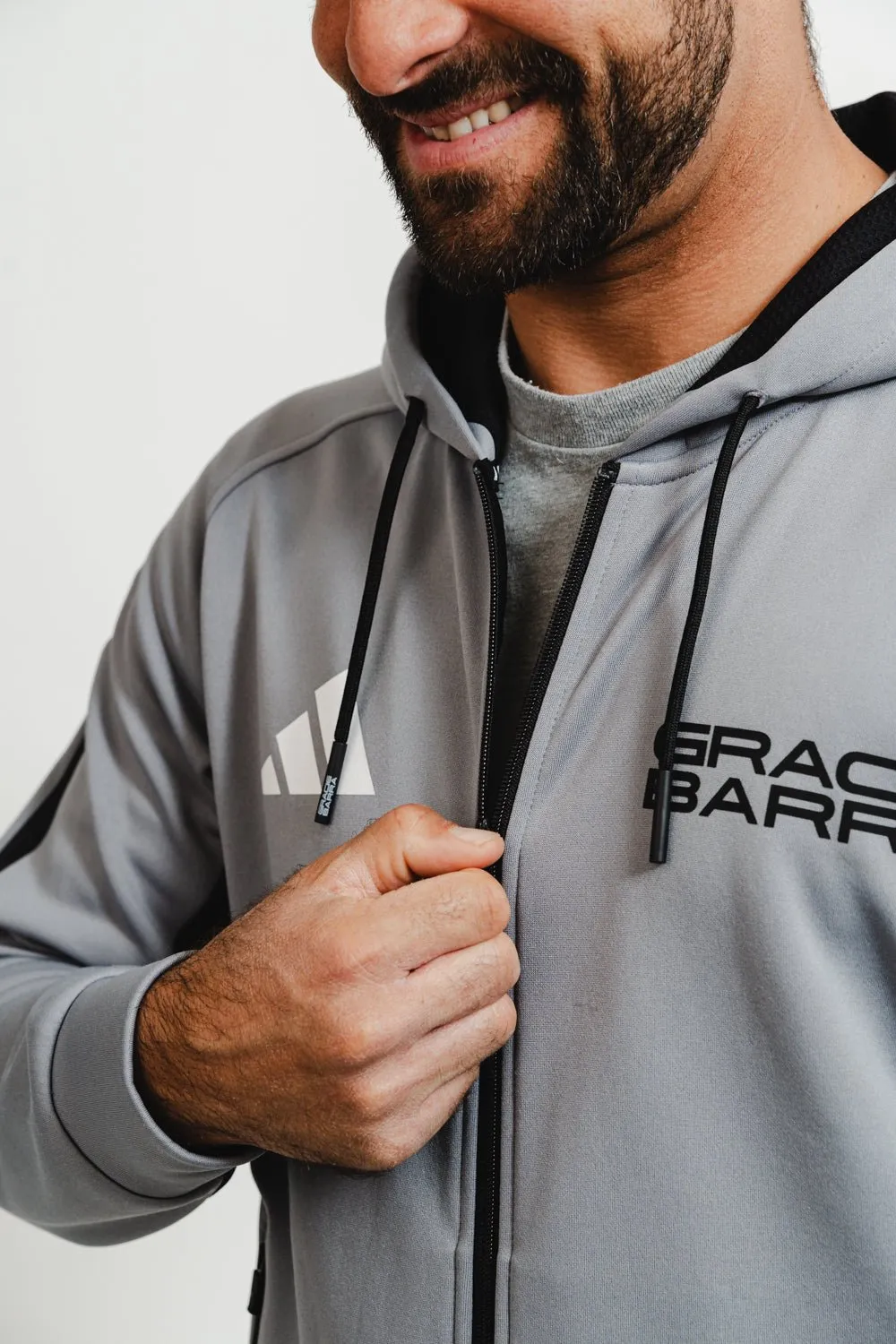 GB Team Track Jacket by adidas - Grey