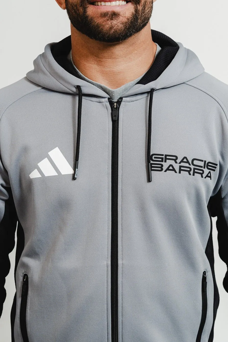 GB Team Track Jacket by adidas - Grey