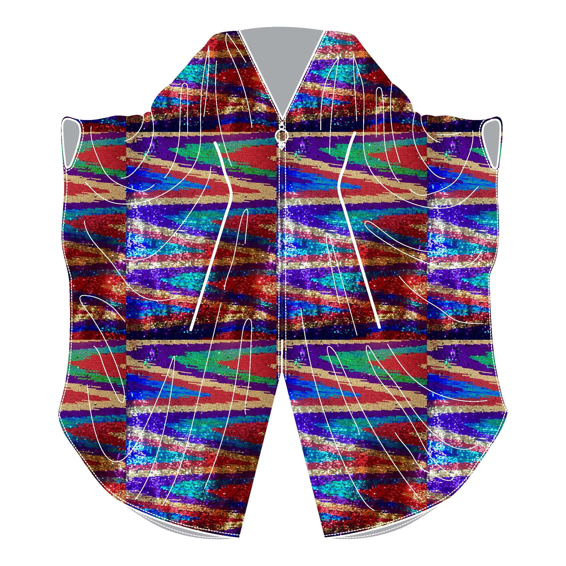 Green, Red, Purple and Gold Ziggy Jumpsuit *INTRODUCTORY PRICE*