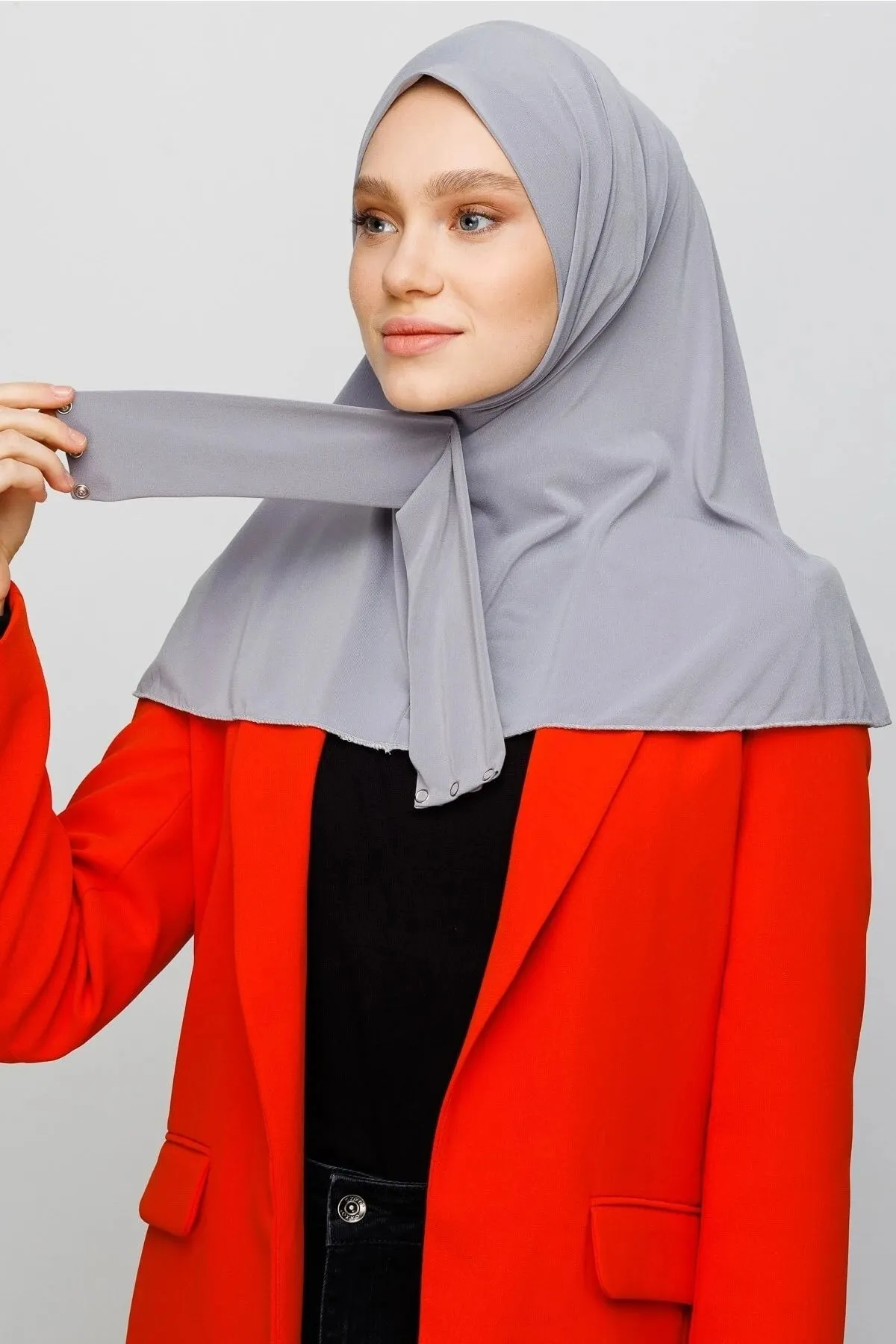 Grey Athletic Hijab