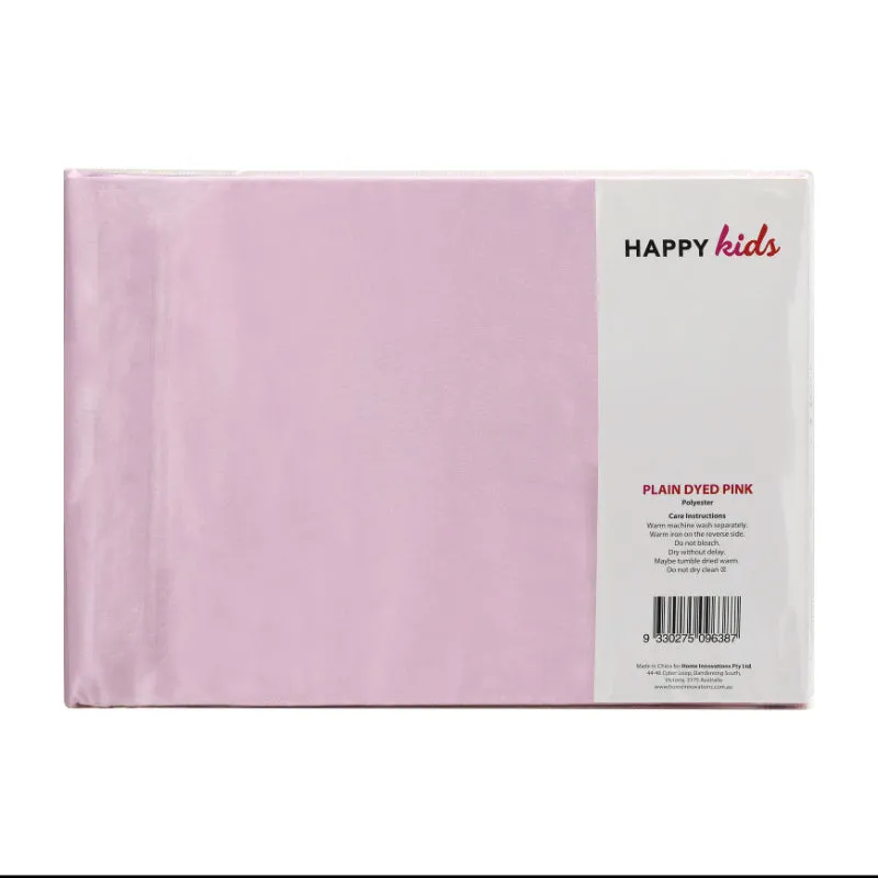 Happy Kids Plain Dyed Microfibre Sheet Set