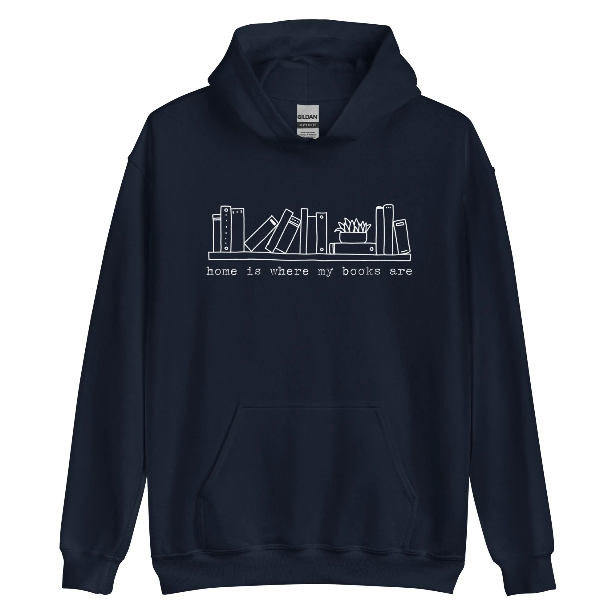 home is where my books are hoodie