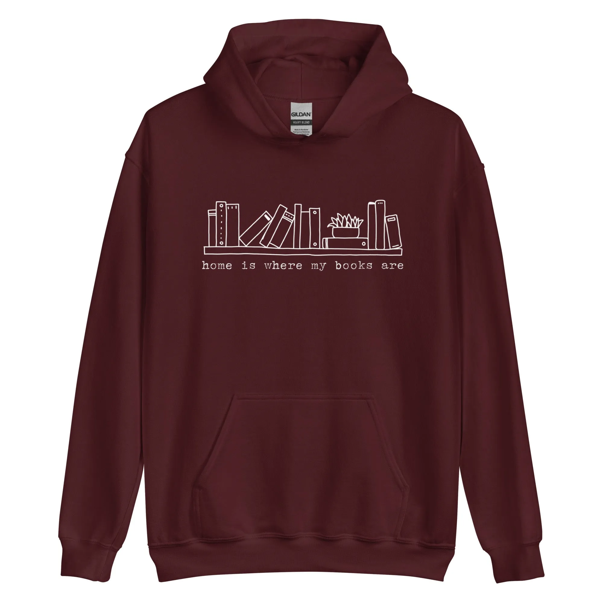 home is where my books are hoodie