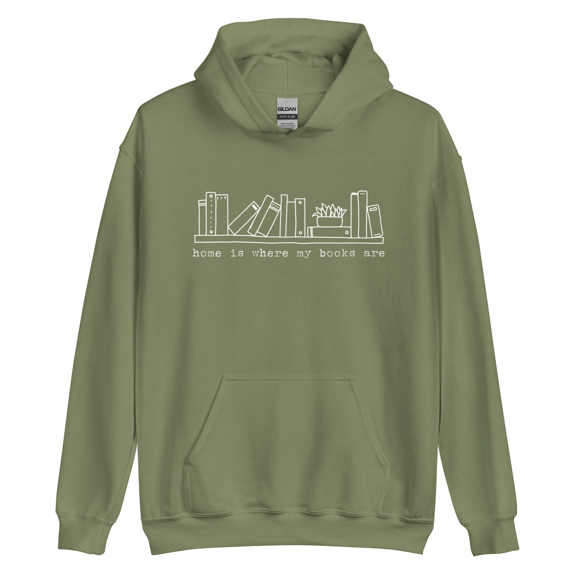 home is where my books are hoodie