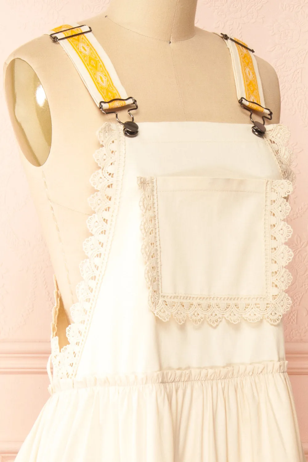 Hoolin | Maxi Ivory Overall Dress